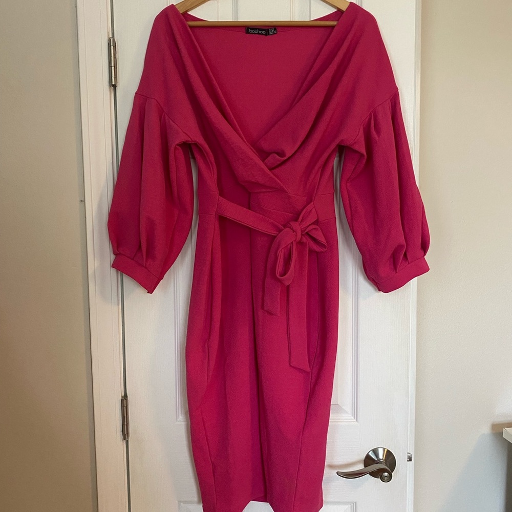 Boo Hoo pink dress